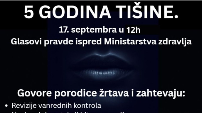 Skup ispred ministarstva